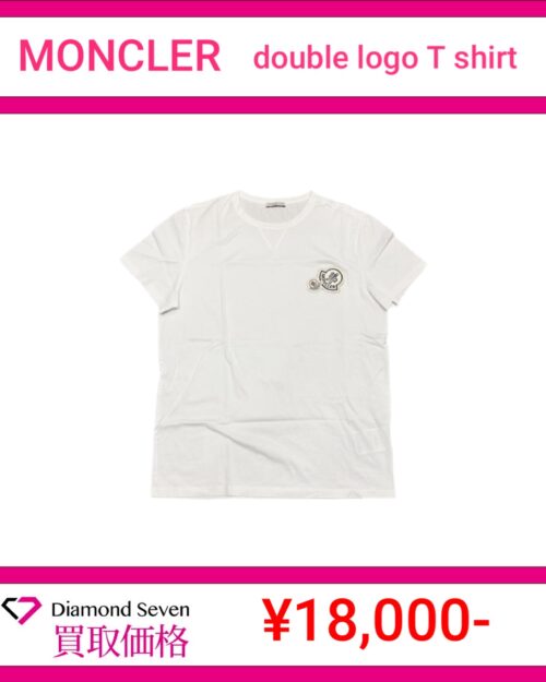 モンクレール「Wロゴ Tシャツ」