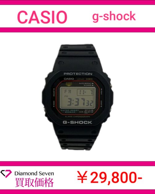 カシオ「G-SHOCK DW-5000R-1AJF」 ／ 初代G-SHOCK復刻モデル